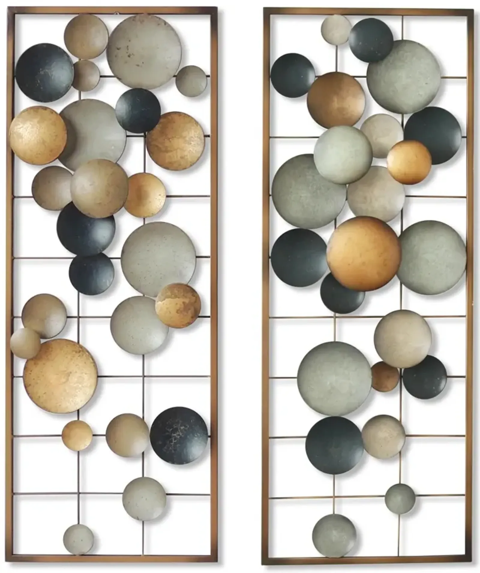 11x29 Metal Wall Decor - Pearl Silver