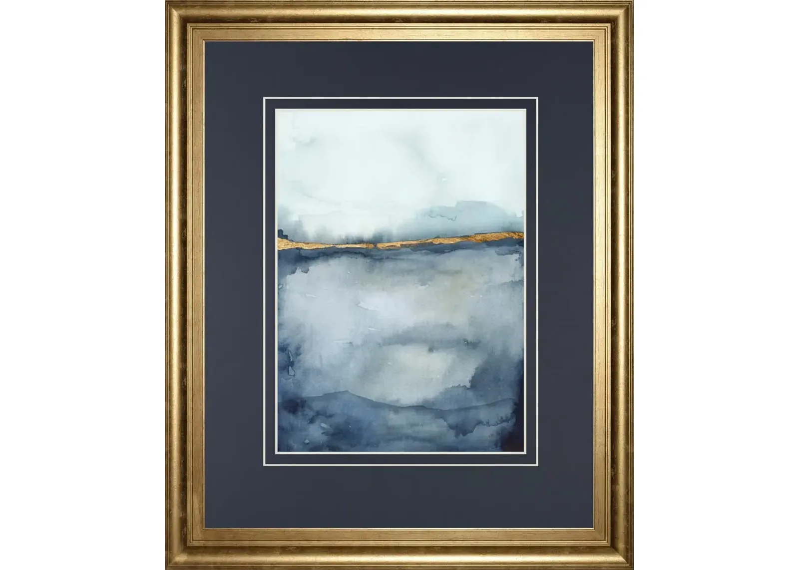 34x40 Coastal Horizon II By Victoria Borges - Light Blue