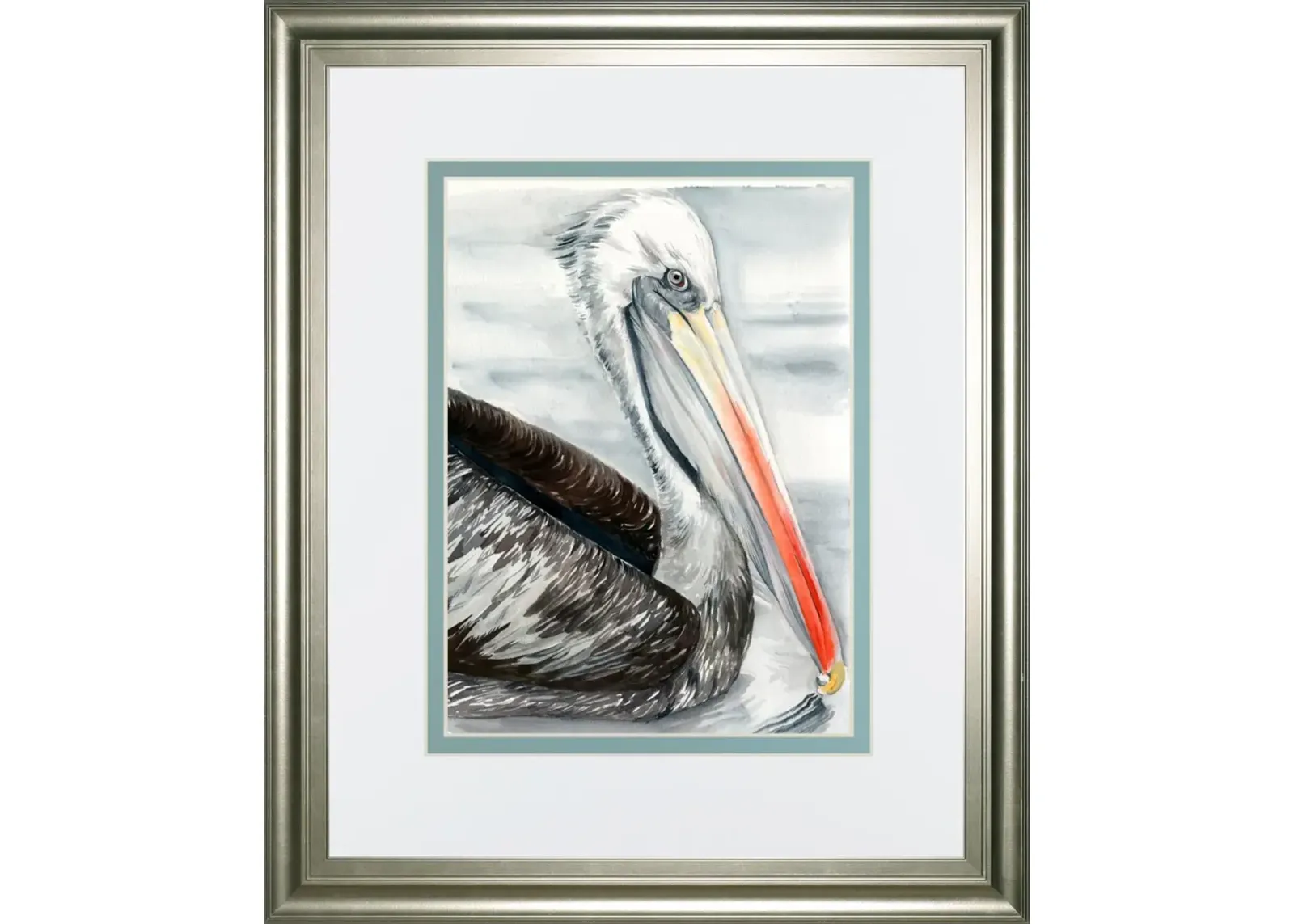 34x40 Grey Pelican I By Jennifer Paxton Parker - Dark Gray