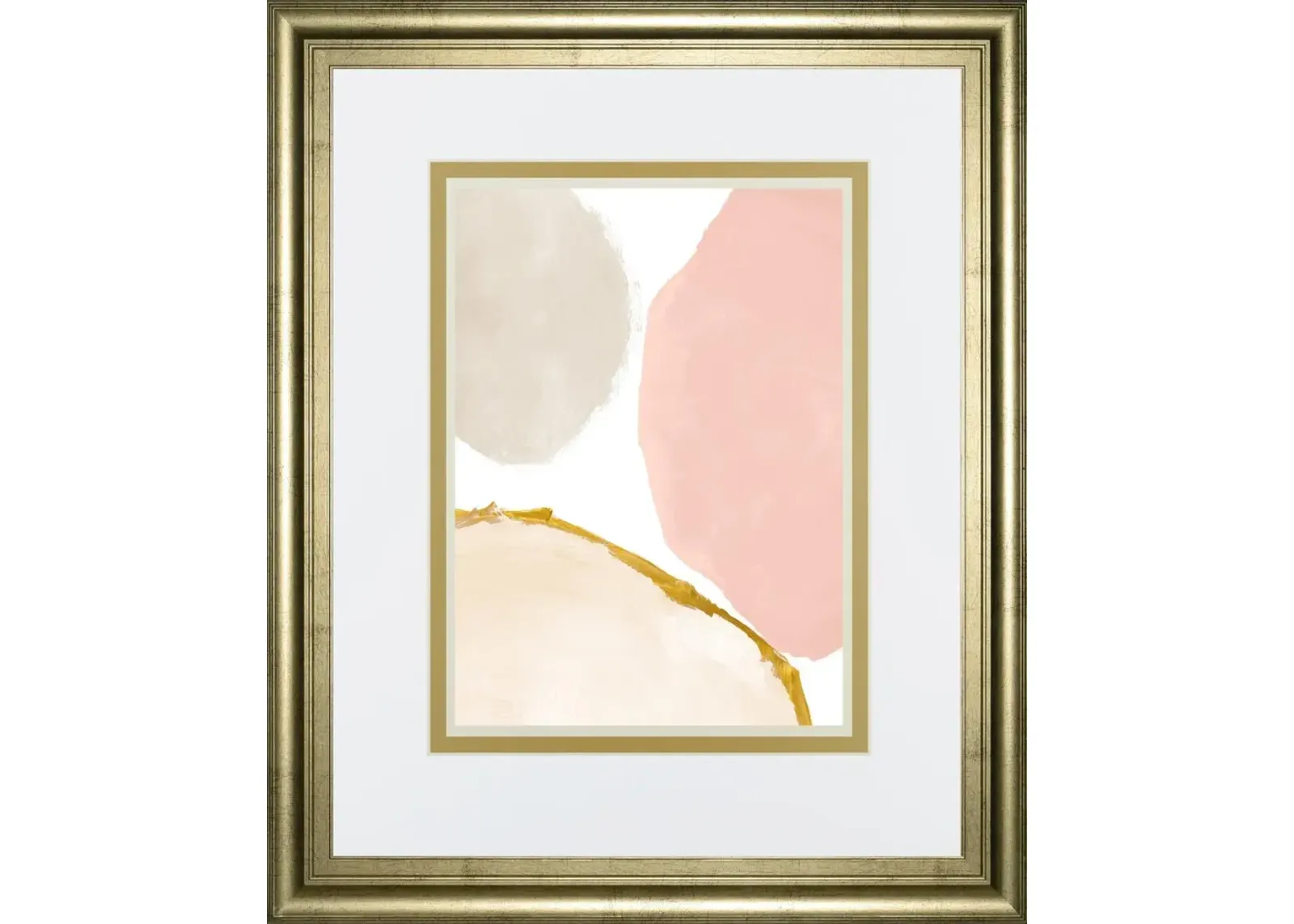 34x40 Blush All Year Round Abstract II By LanieLoreth - Pink