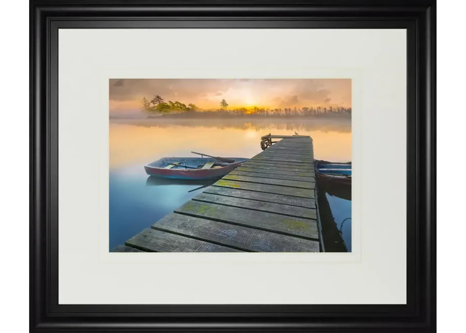 34x40 Weathered Pier By Mike Calascibetta - Beige