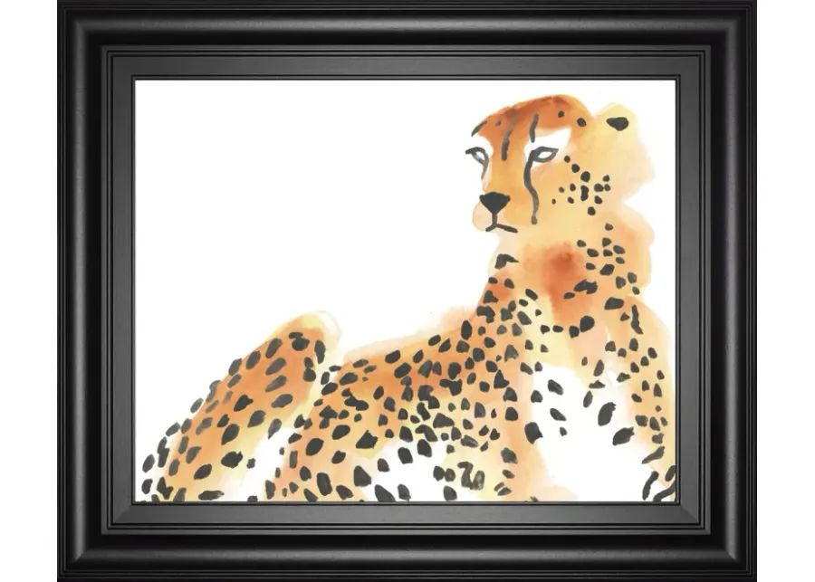 22x26 Majestic Cheetah I By June Erica Vess - Orange