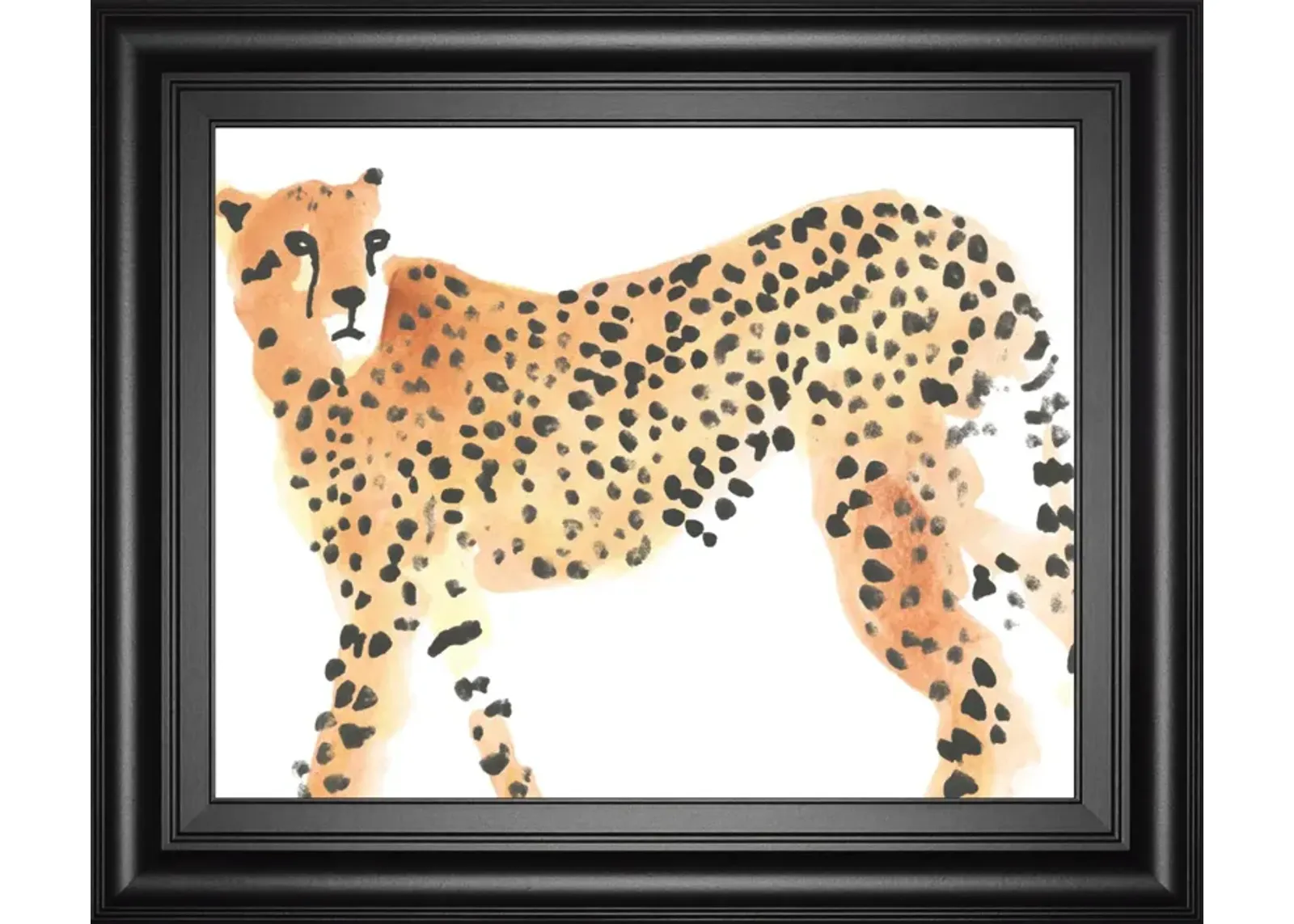 22x26 Majestic Cheetah II By June Erica Vess - Orange