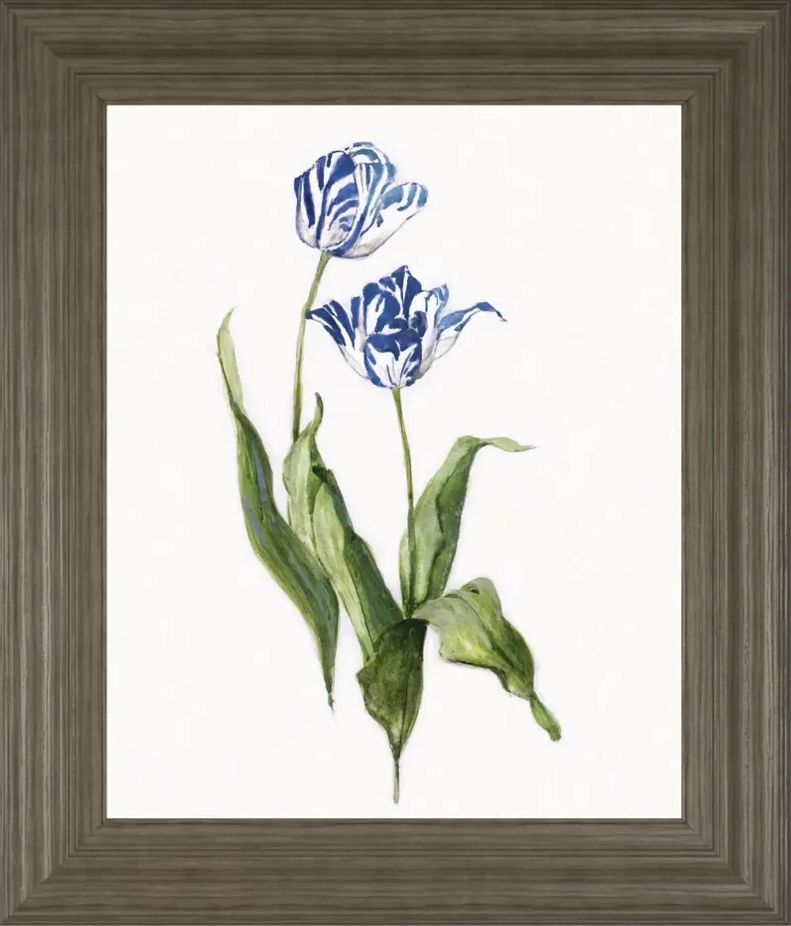 22x26 Blue Lively Botanical II By Sally Swatland - Blue