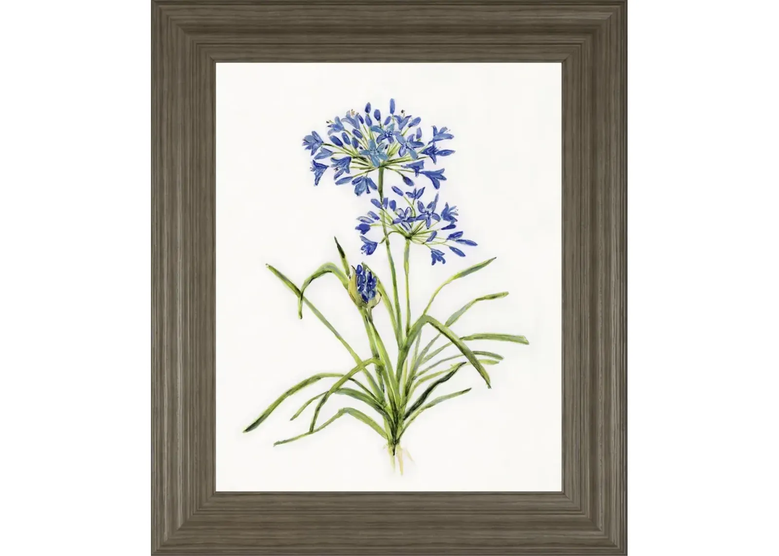 22x26 Blue Lively Botanical I By Sally Swatland - Blue