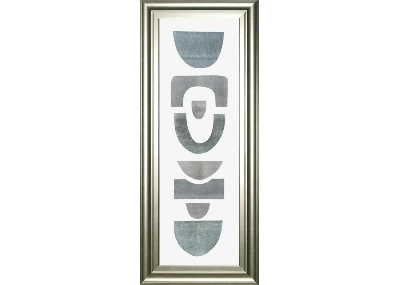 18x42 Neutral Totems VIII By Rob Delamater - Pearl Silver