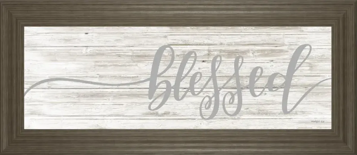 18x42 Blessed By Imperfect Dust - White