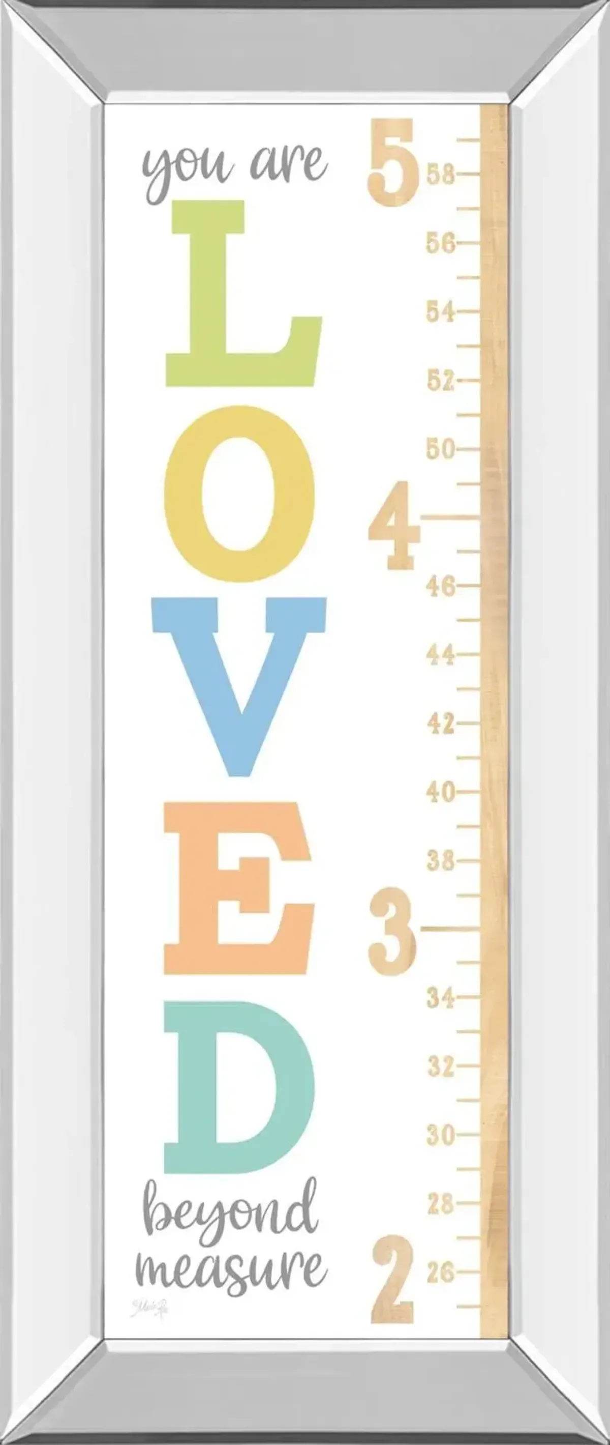 Loved Beyond Measture Growth Chart By Marla Rae - White