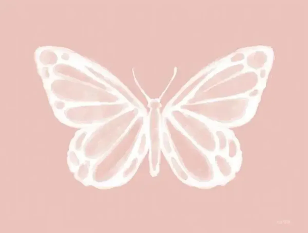 Blush Butterfly By Dakota Diener (Small) - Pink