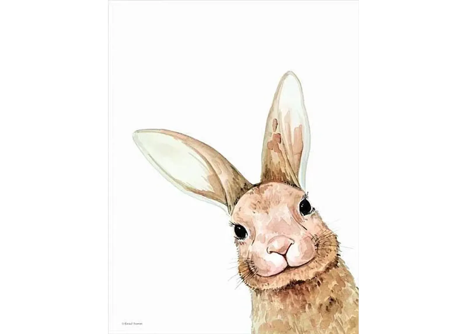 Fluffy Peekaboo Bunny By Rachel Nieman (Small) - Light Brown