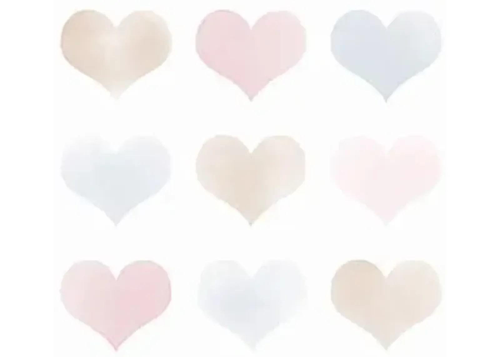 Watercolor Hearts By Susan Ball (Framed) - Pink