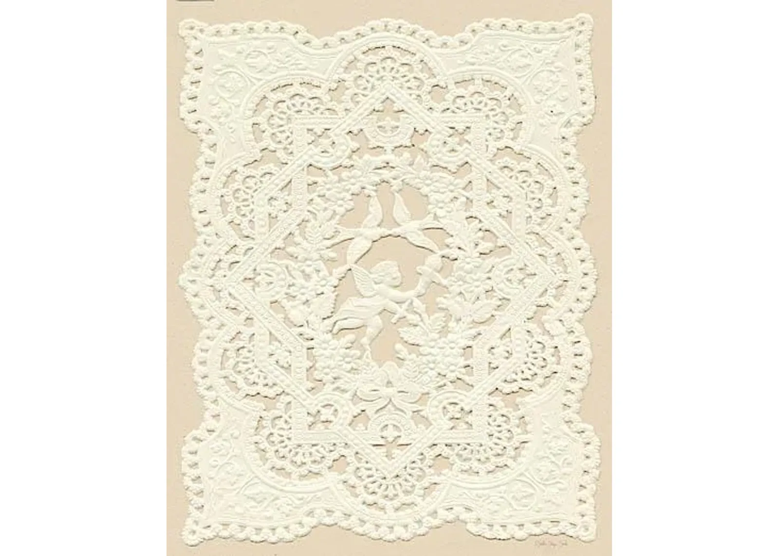 Vintage Cut 1 By Stellar Design Studio (Framed) (Small) - Beige