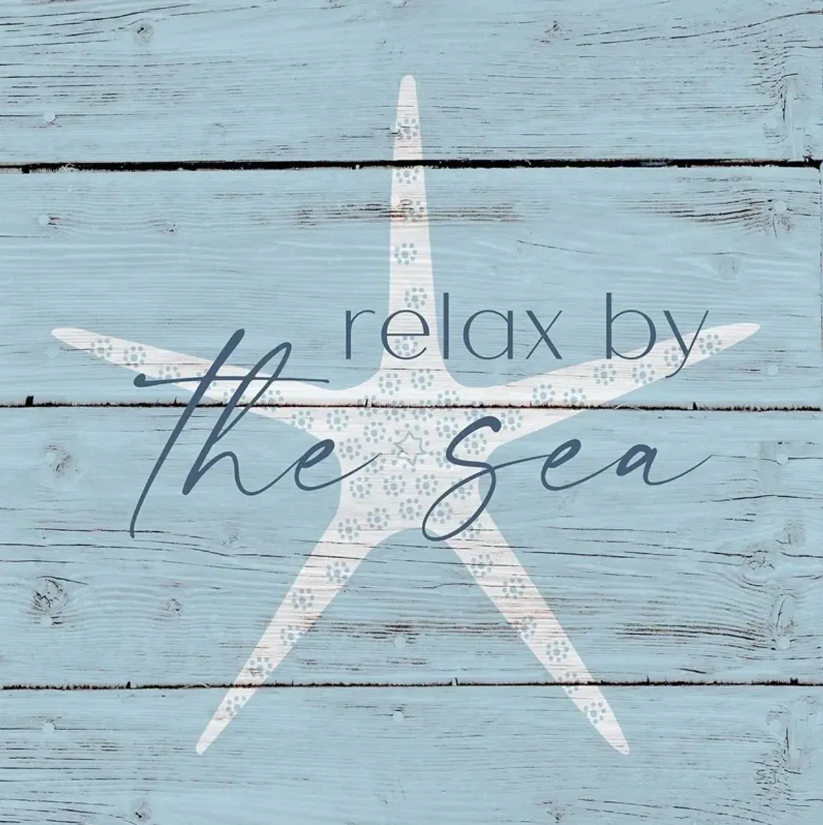 Relax By The Sea By Susan Jill - Light Blue