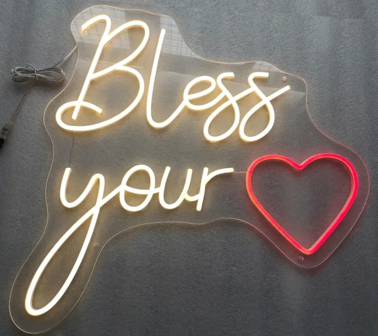 Neon Bless Your Heart - Yellow