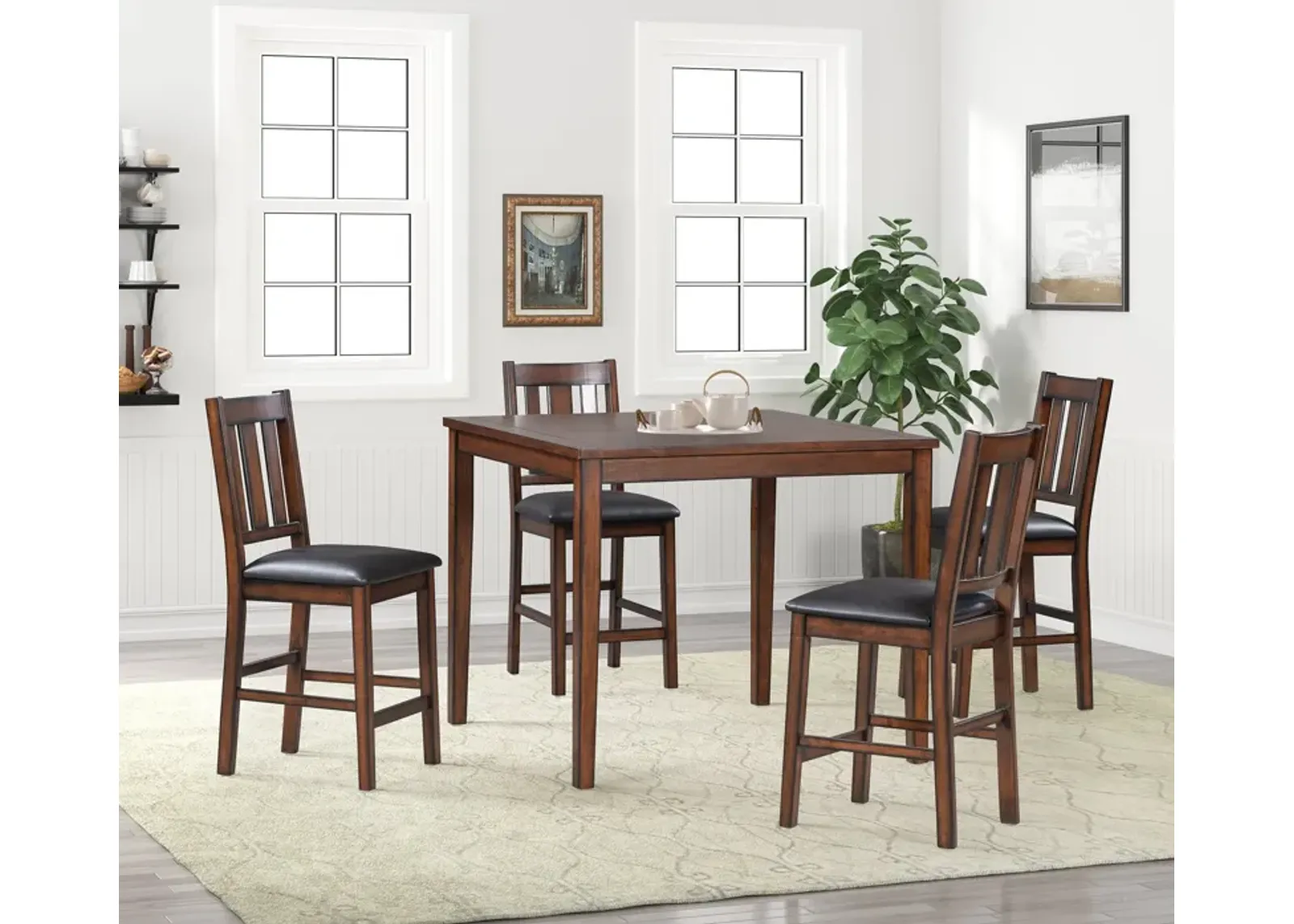 5 Piece Counter Height Dining Room Set