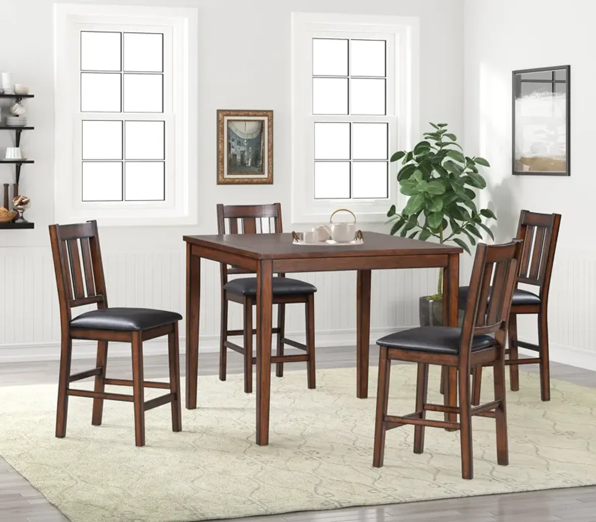 5 Piece Counter Height Dining Room Set