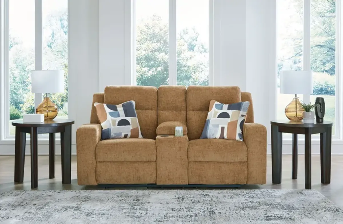 Kanlow - Dbl Reclining Loveseat With Console