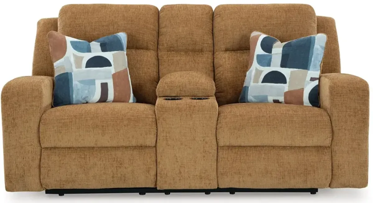 Kanlow - Dbl Reclining Loveseat With Console