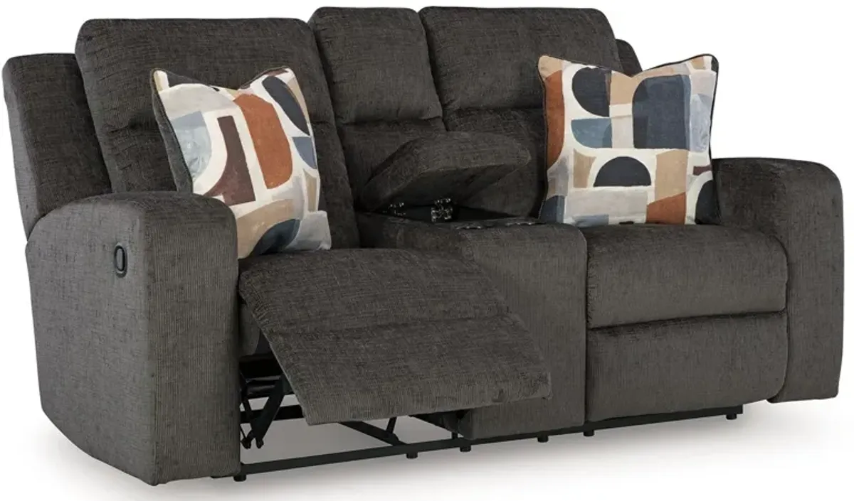 Kanlow - Dbl Reclining Loveseat With Console