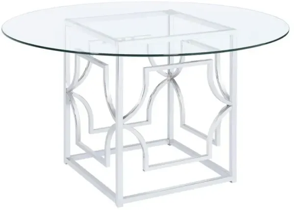 Starlight - Round Glass Top Dining Table