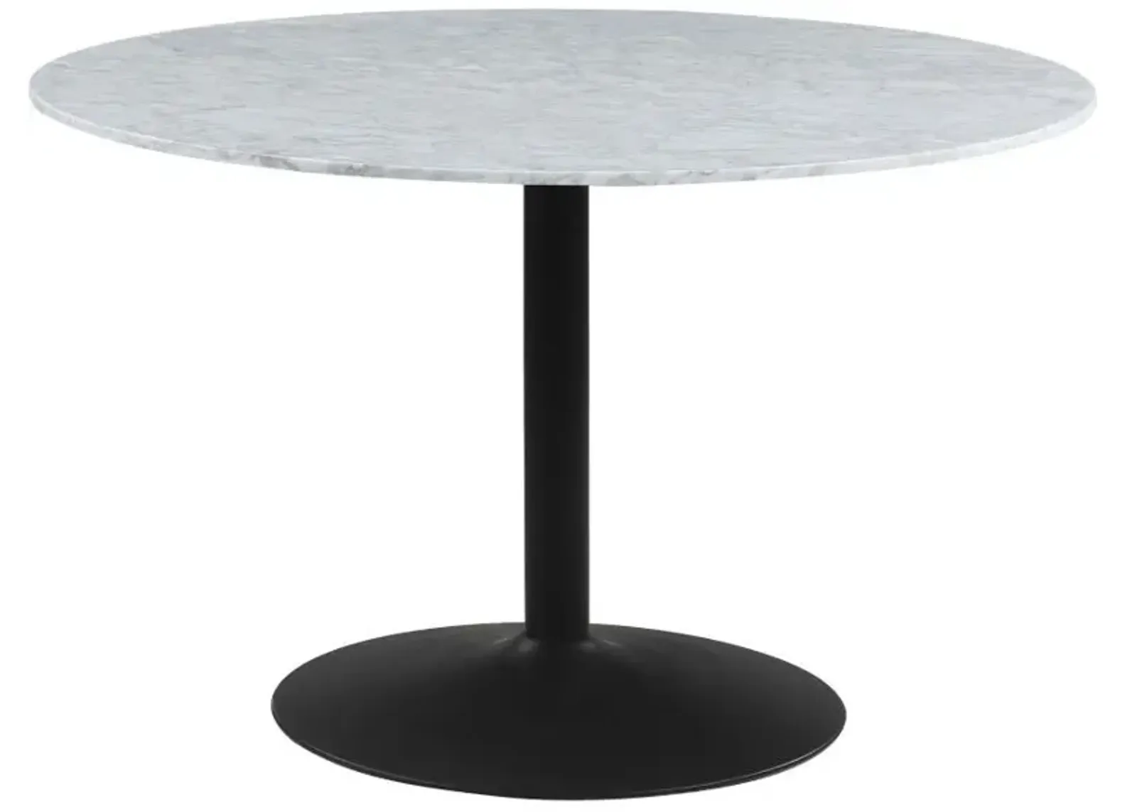 Bartole - Round Italian Marble Top Dining Table - White