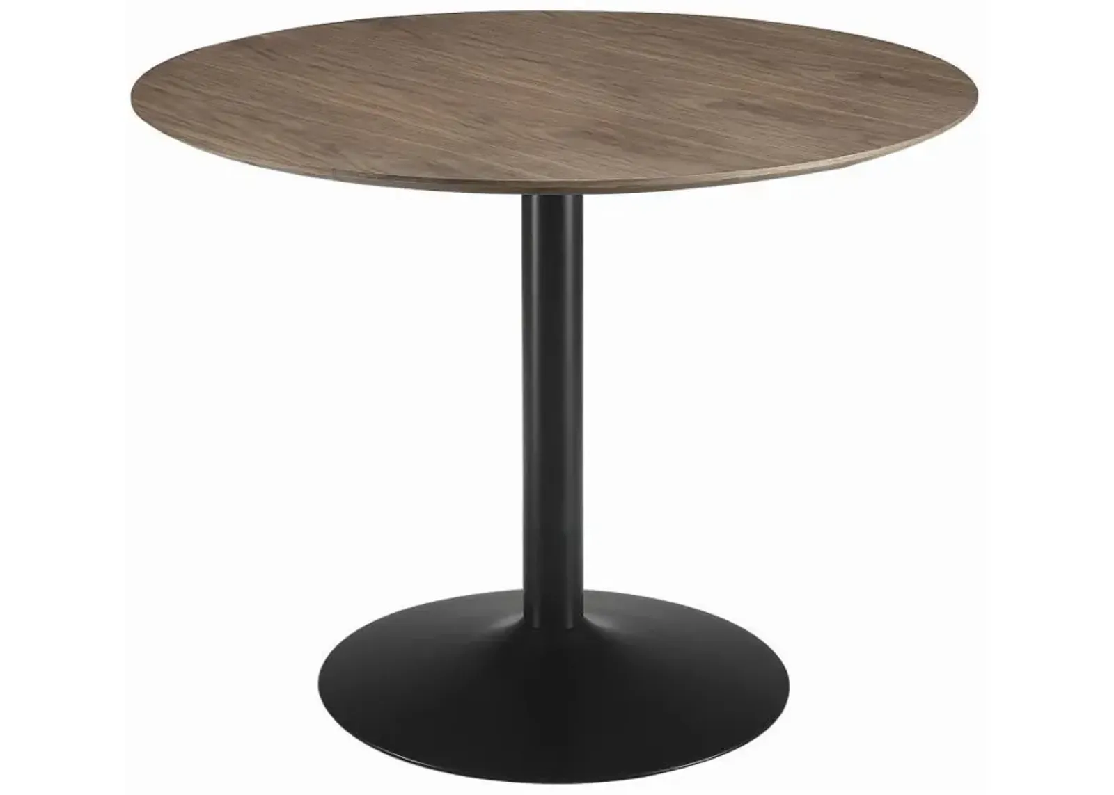 Cora - Round Wood Top Dining Table - Brown Walnut