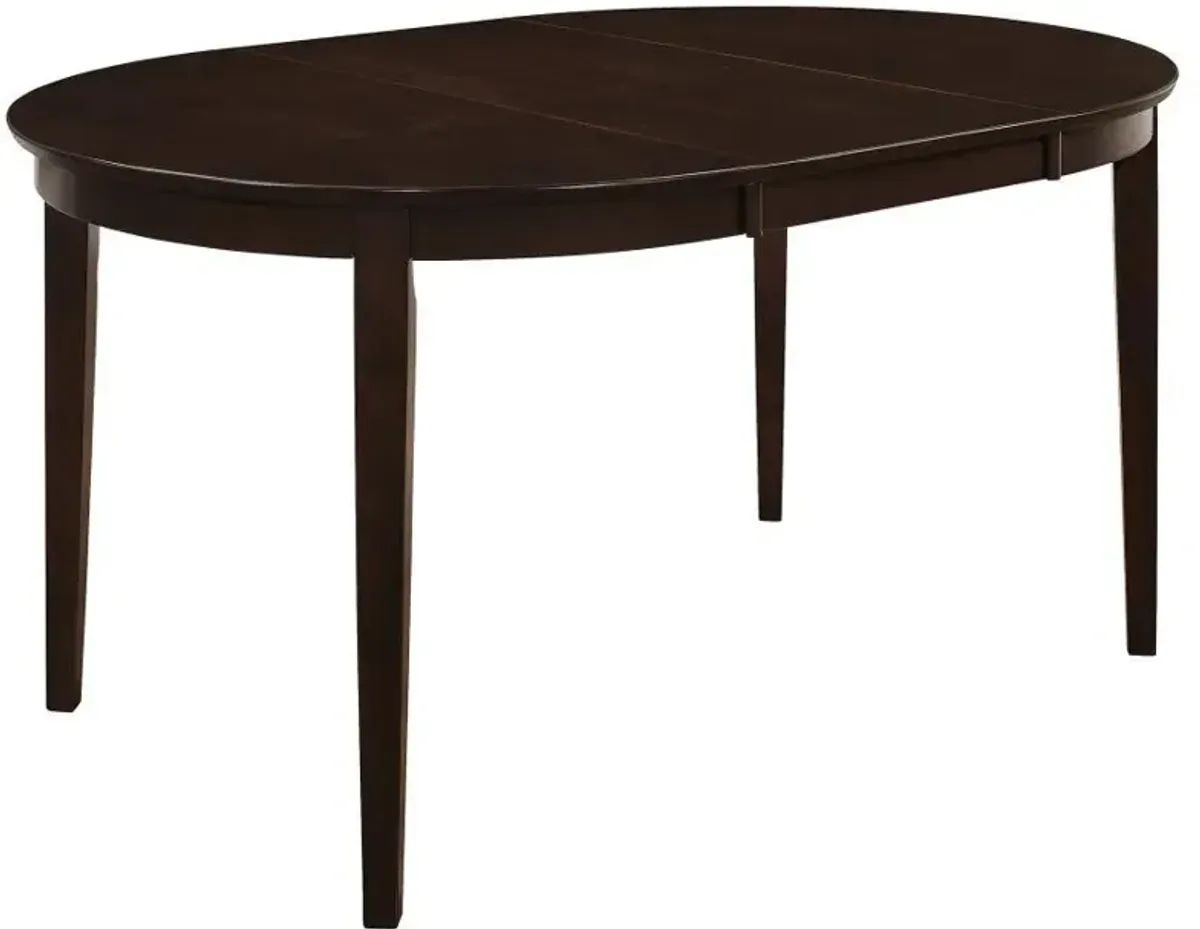 Gabriel - Oval Extension Leaf Dining Table - Cappuccino