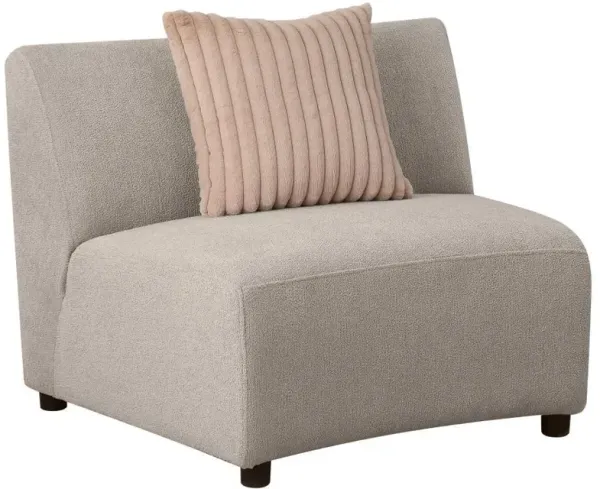 Fayette - Upholstered Armless Chair - Greige
