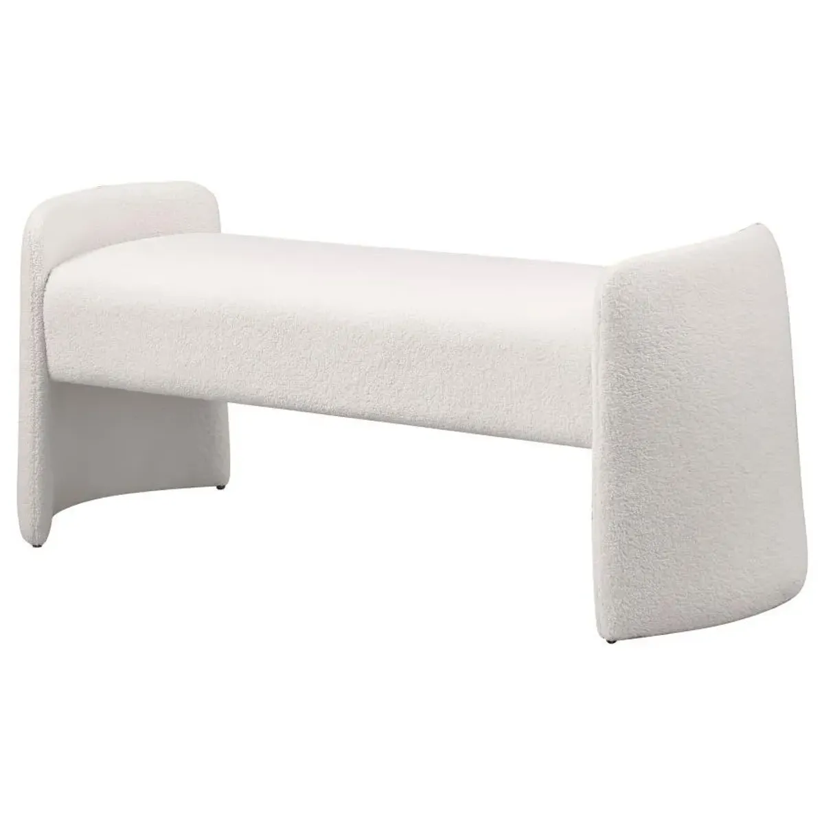 Peoria - Velvet Upholstered Accent Bench - Ivory