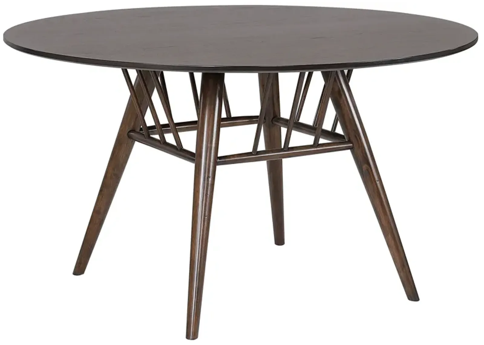 Everton - Round Wood Dining Table - Dark Walnut