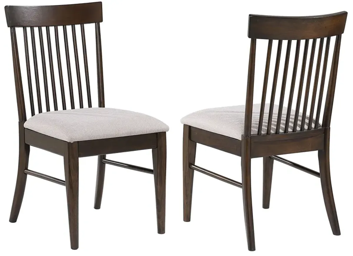 Everton - Wood Dining Side Chair (Set of 2) - Dark Walnut