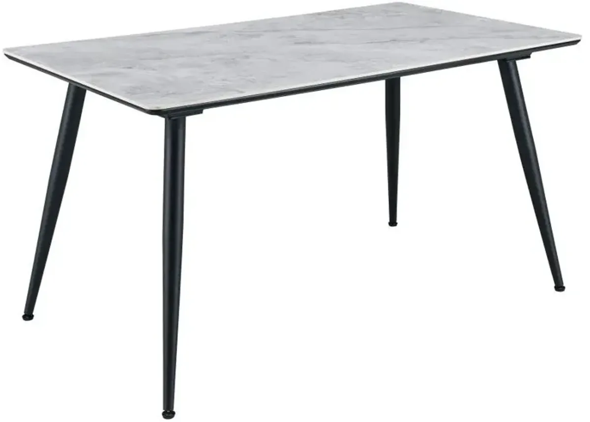 Dennison - 5 Piece Rectangular Dining Table Set - Gray