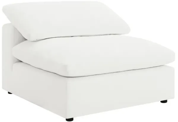 Raleigh - Boucle Upholstered Armless Chair - Ivory