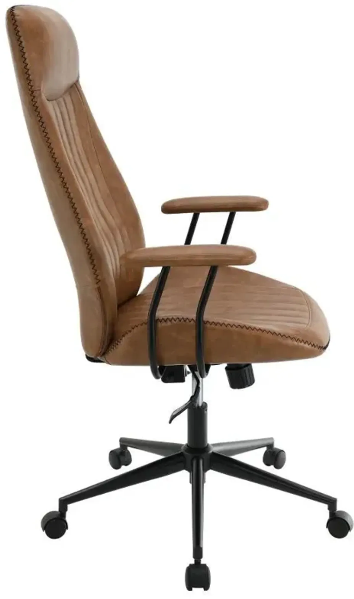 Ranger - Upholstered Adjustable Home Office Desk Chair - Brown