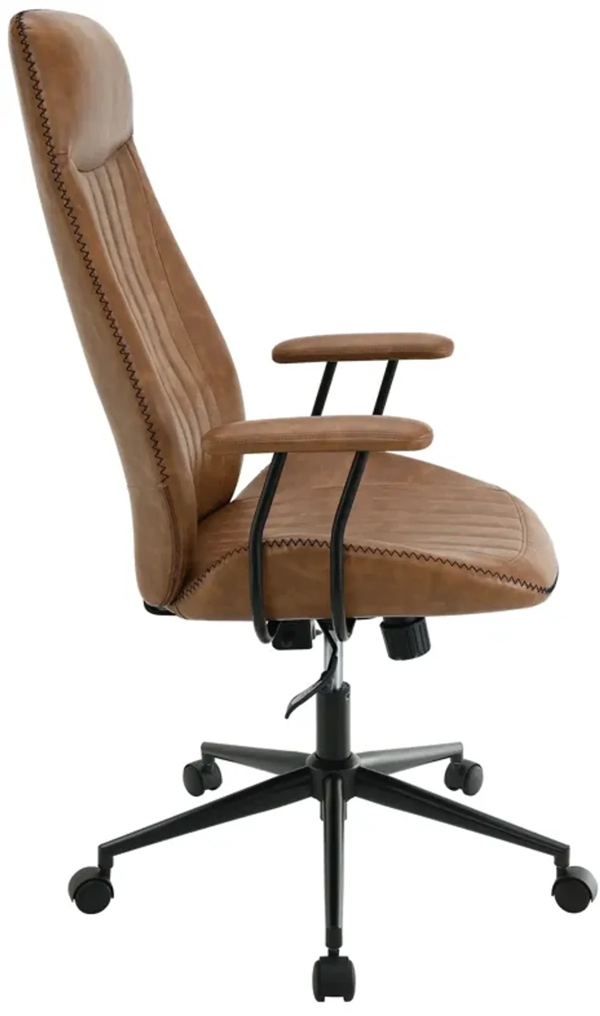 Ranger - Upholstered Adjustable Home Office Desk Chair - Brown