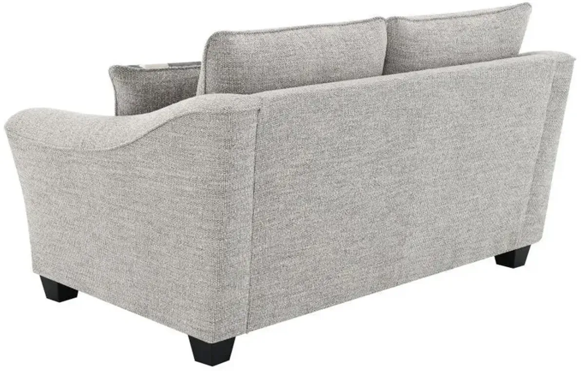 Tomkins - Boucle Upholstered Loveseat - Light Gray