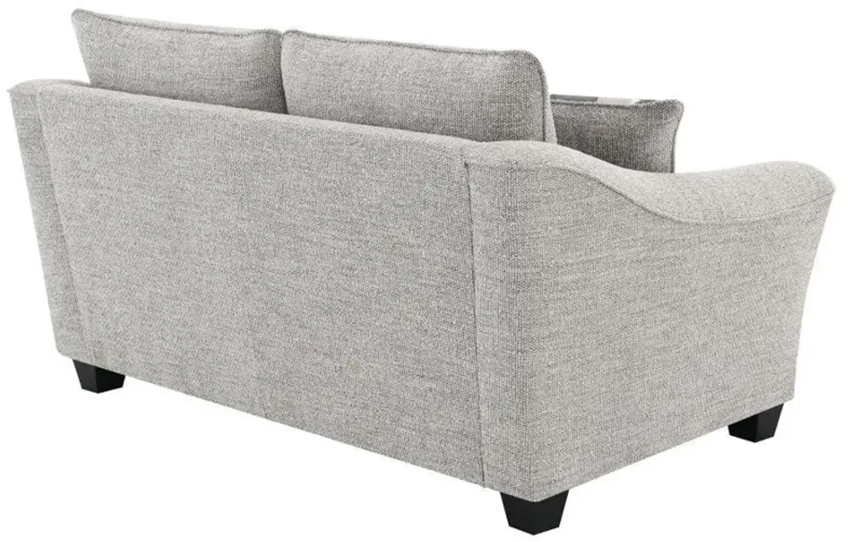 Tomkins - Boucle Upholstered Loveseat - Light Gray