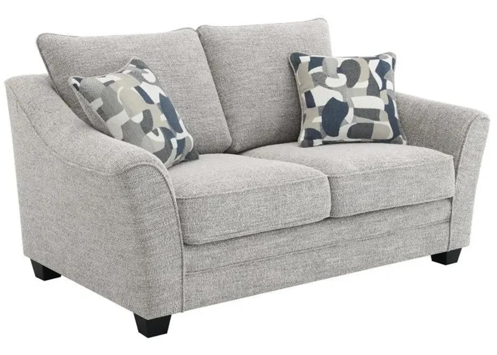 Tomkins - Boucle Upholstered Loveseat - Light Gray