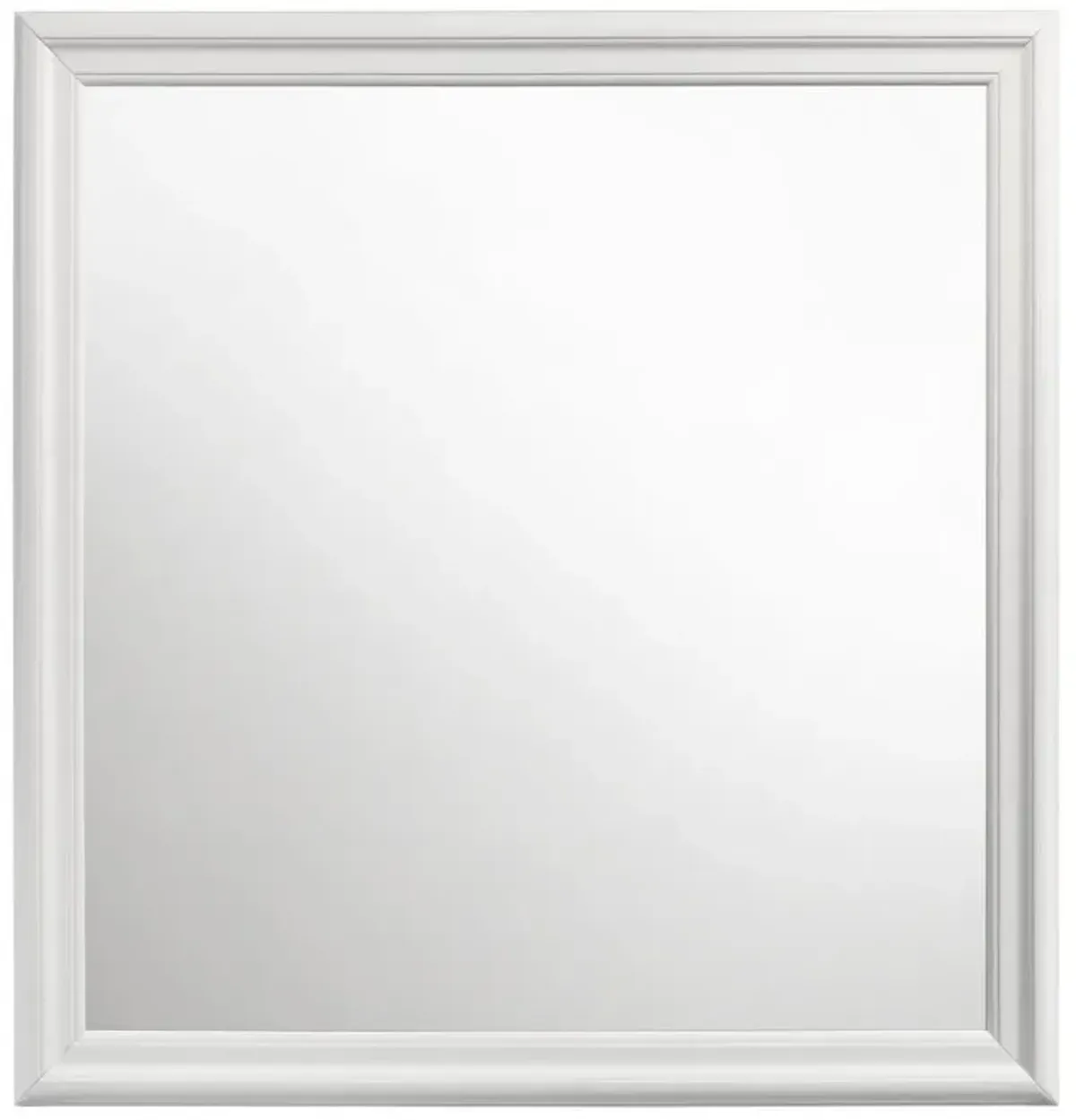 Louis Philippe - 38.25" Dresser Mirror - White