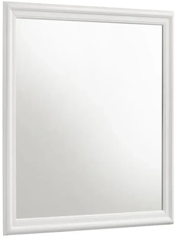 Louis Philippe - 38.25" Dresser Mirror - White