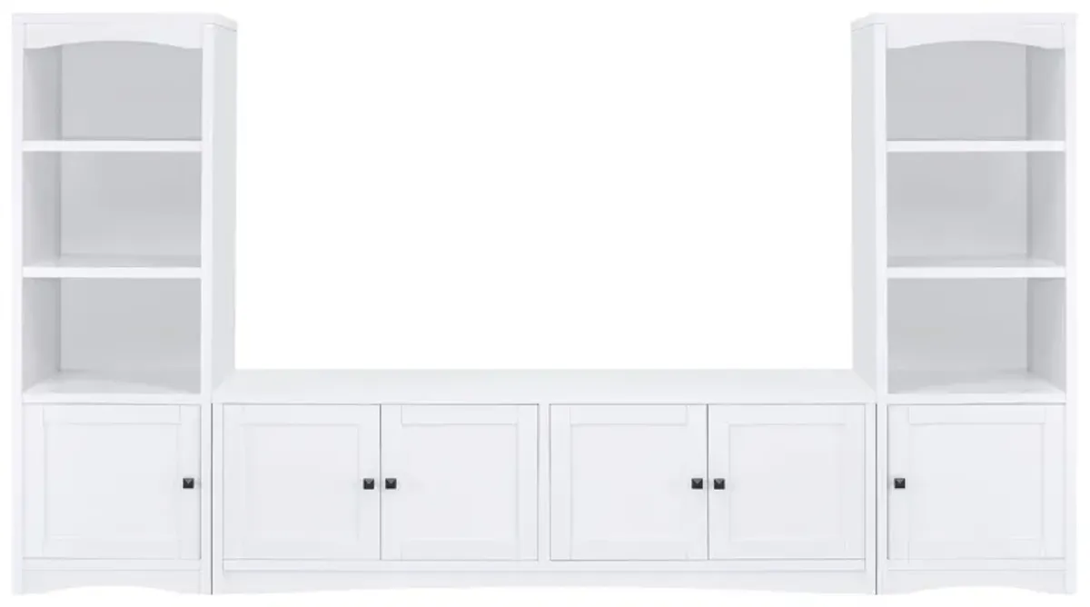 Laughlin - 4 Door Engineered Wood TV Stand - White