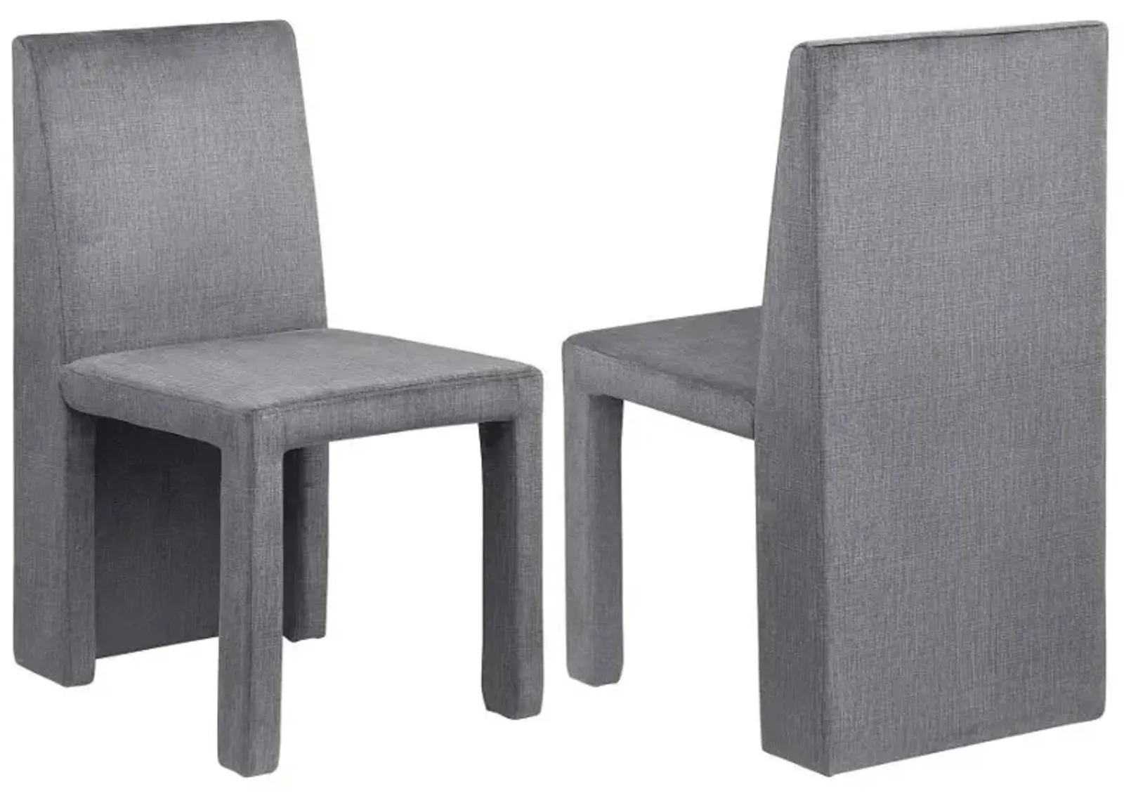 Tordera - Velvet Upholstered Dining Side Chair (Set of 2) - Gray