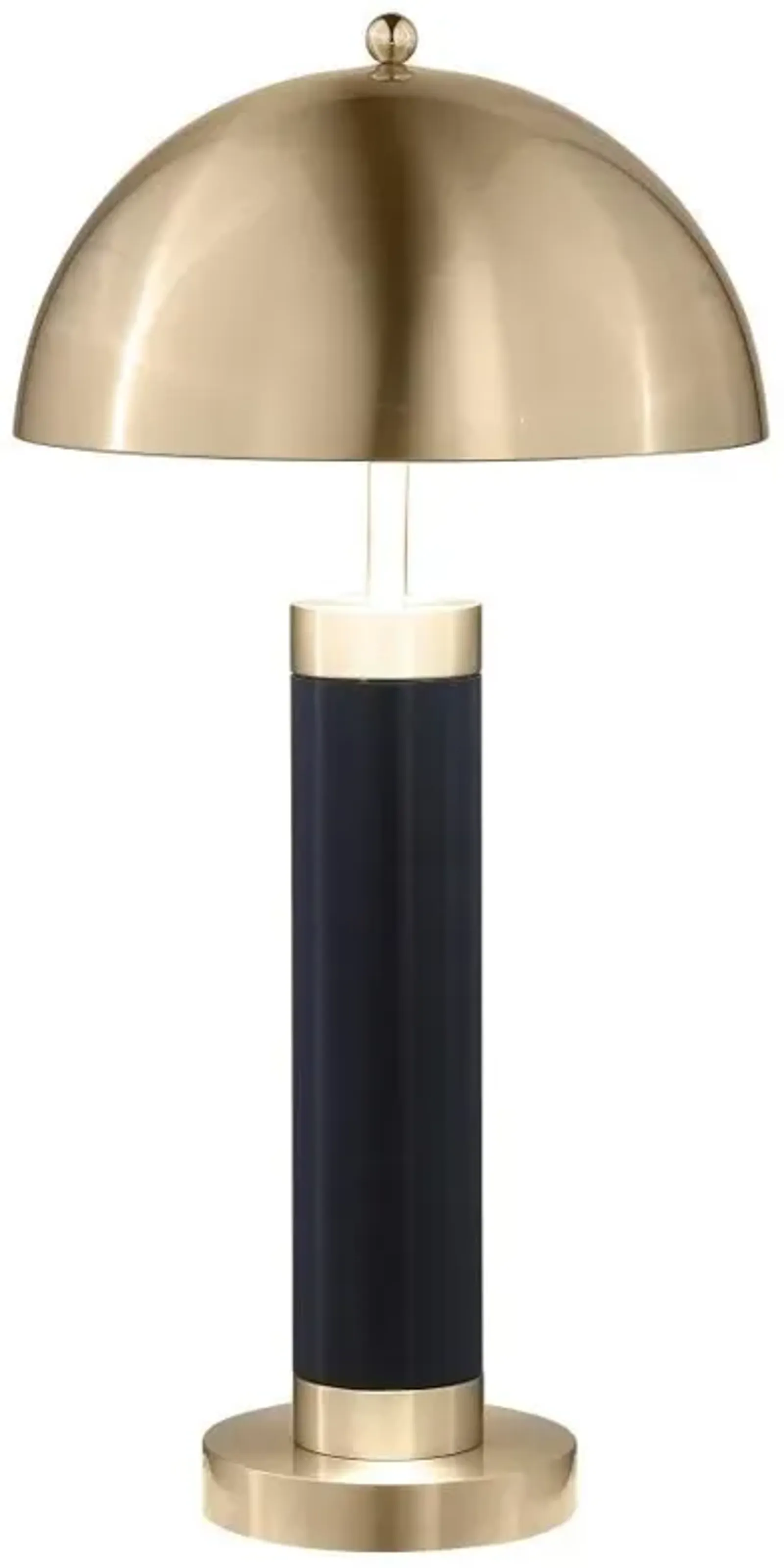 Conroe - Dome Shade Pillar Table Lamp (Set of 2) - Black