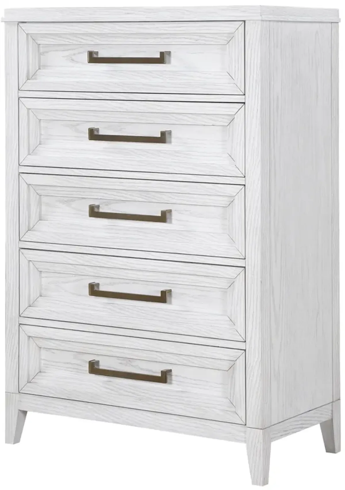 Marielle - 5-Drawer Bedroom Chest - Distressed White