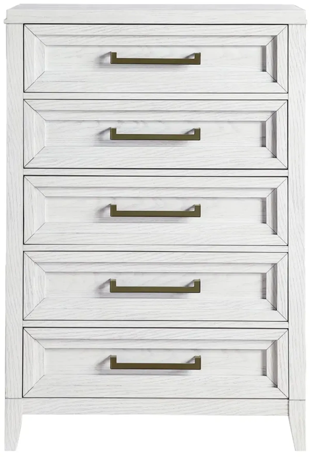 Marielle - 5-Drawer Bedroom Chest - Distressed White