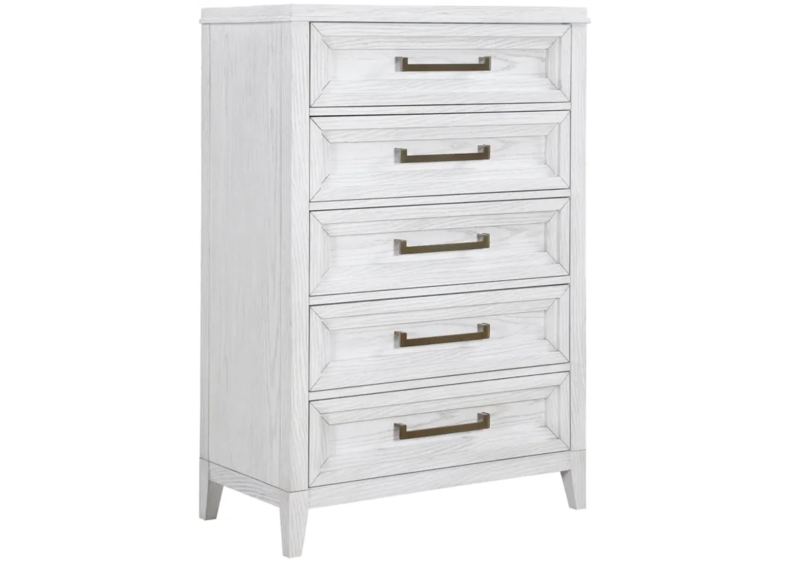 Marielle - 5-Drawer Bedroom Chest - Distressed White