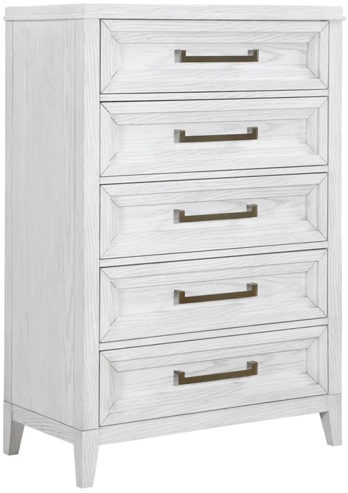 Marielle - 5-Drawer Bedroom Chest - Distressed White