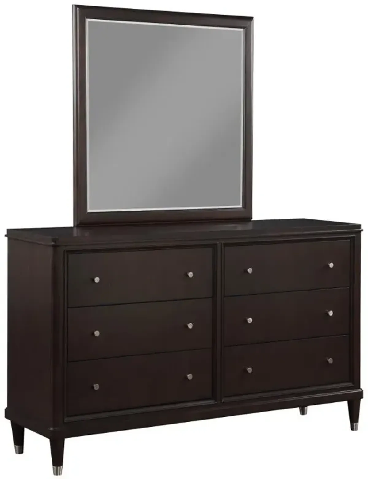 Emberlyn - 6-Drawer Dresser With Mirror - Brown