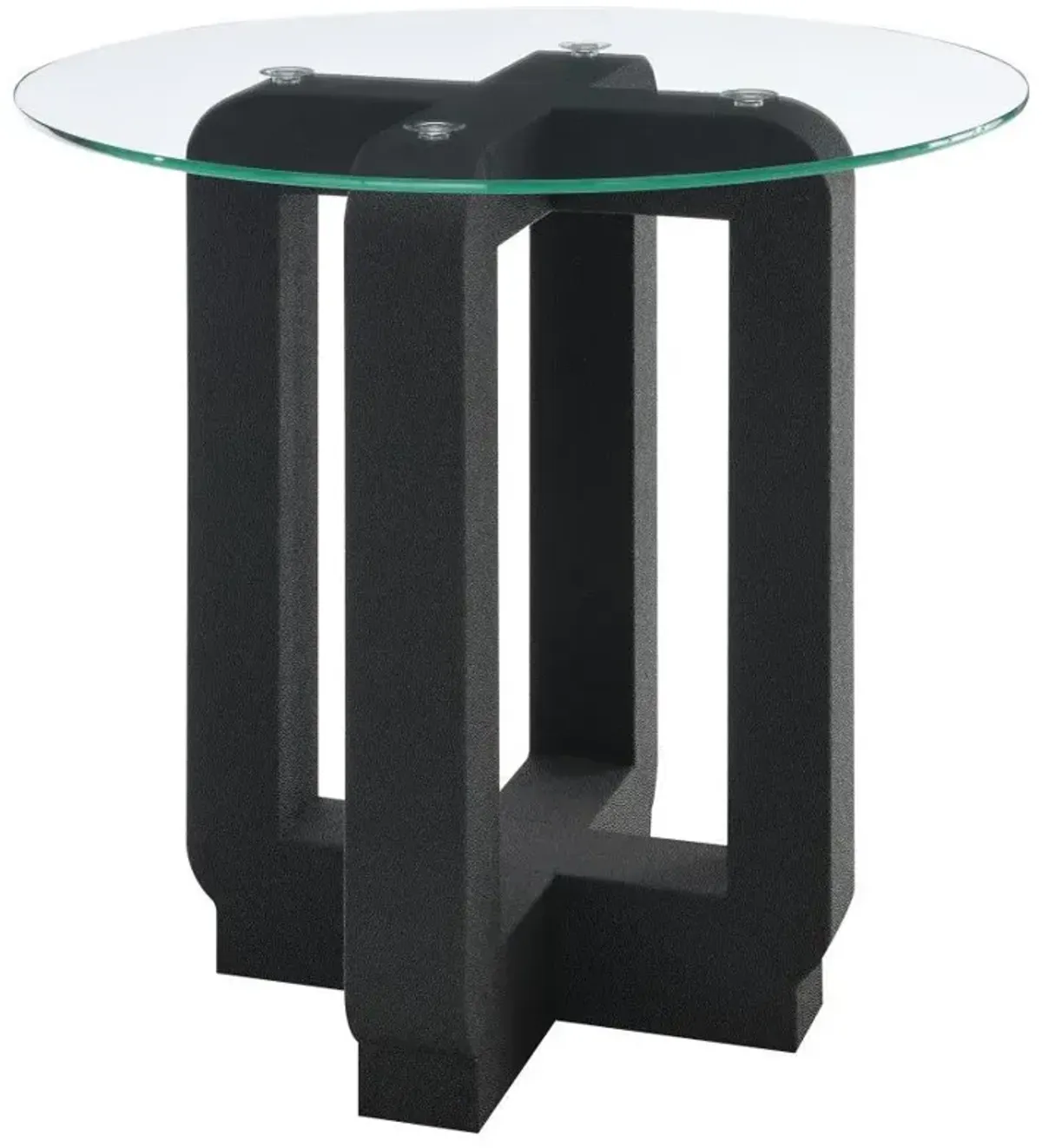 Acklin - Round Clear Glass Top Table