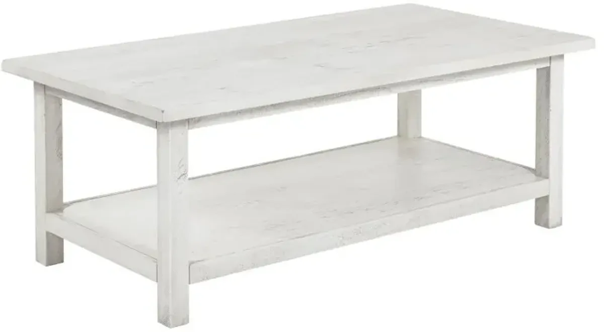 Payne - Wood Coffee Table with Shelf